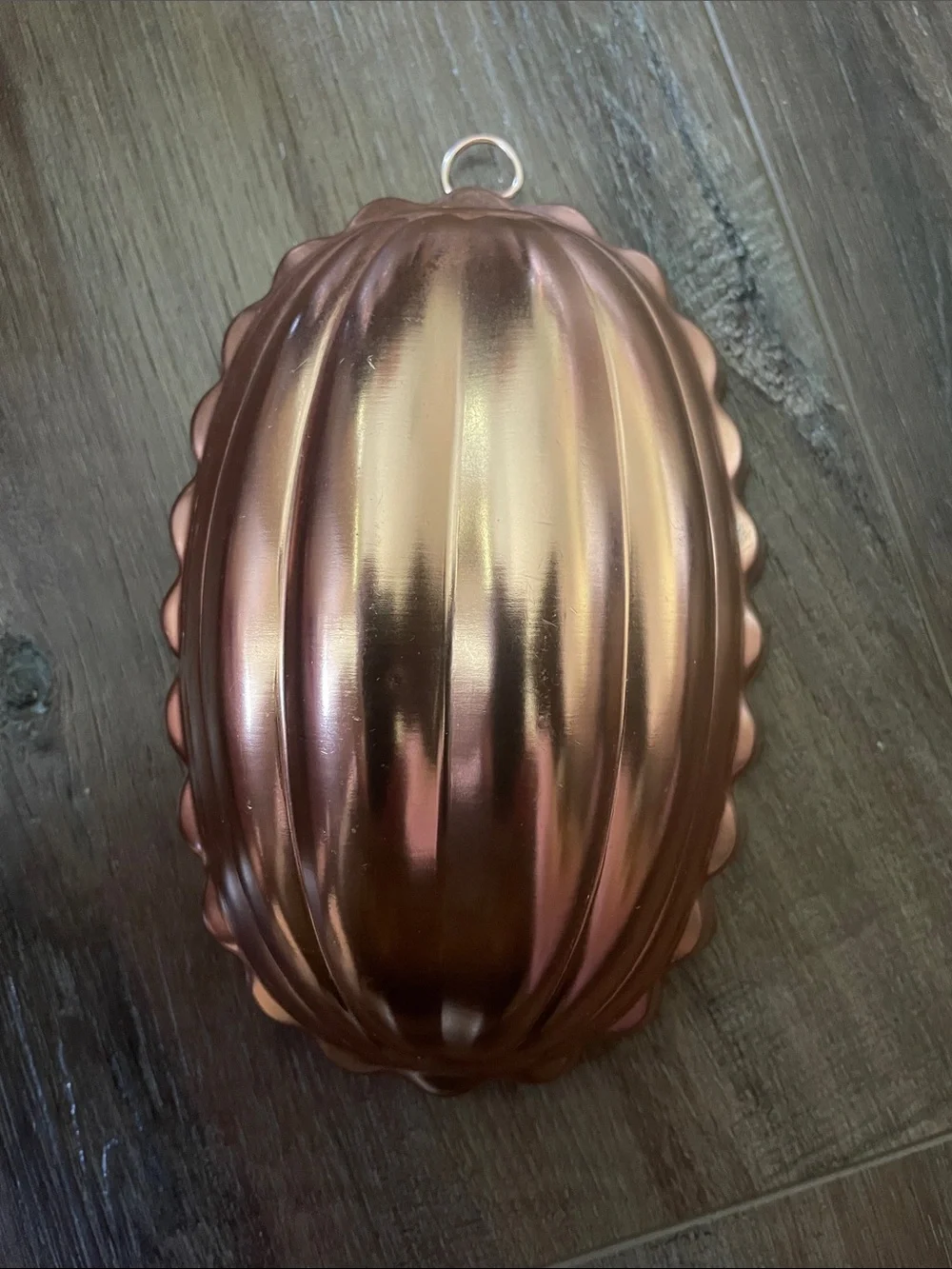 VTG Copper 2 1/2 Cup Copper Jello Mold with Hanger Wall Decor